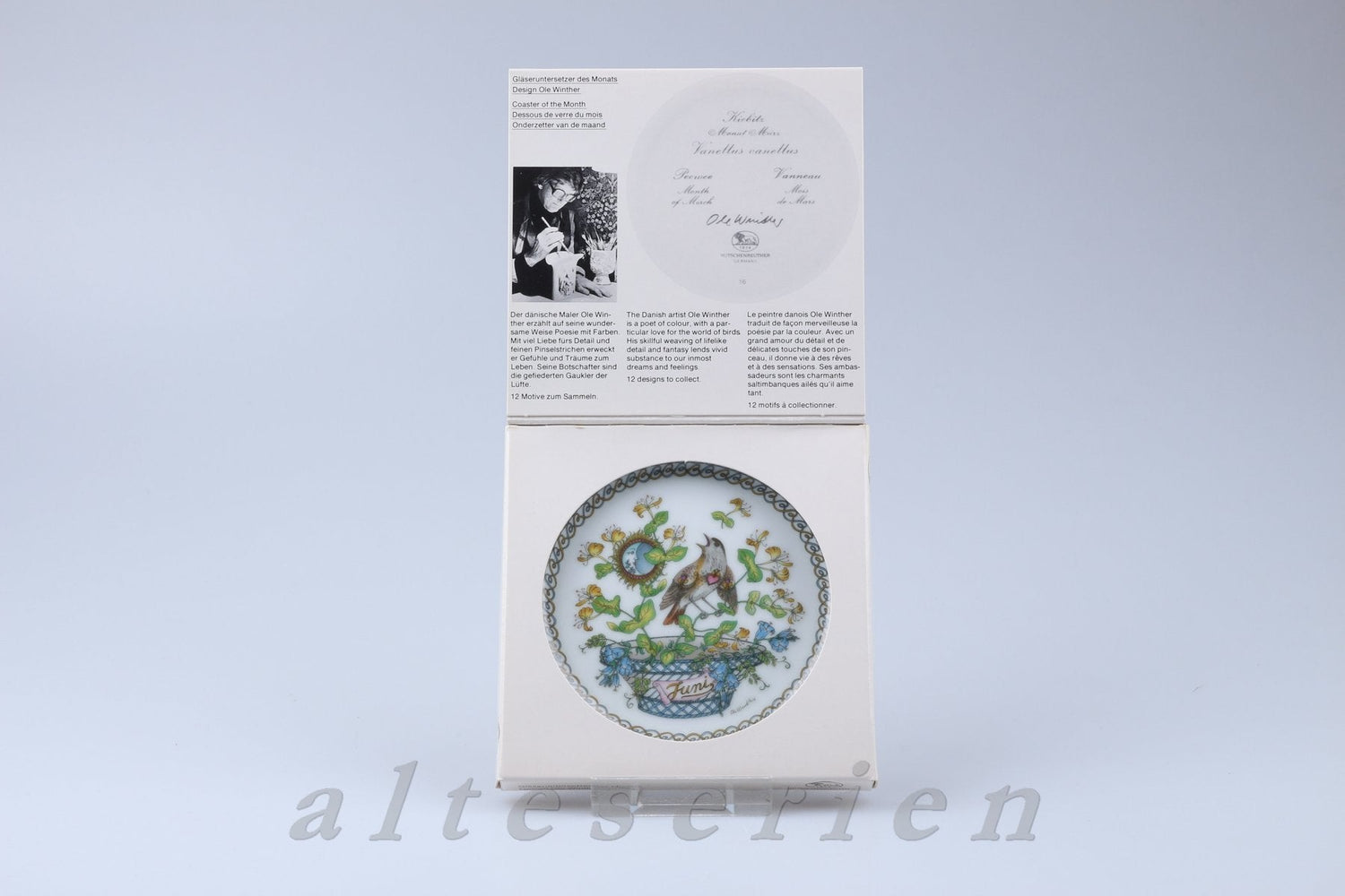 Hutschenreuther - Ole Winther - Glasuntersetzer des Monats