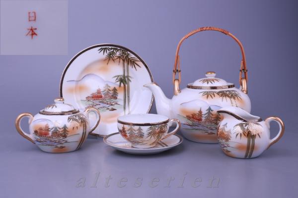 Chinesische Hersteller - Unbekannt - Bambus vor Dorf