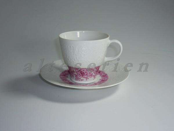 Hutschenreuther - Petra Relief - roter Blumenkranz