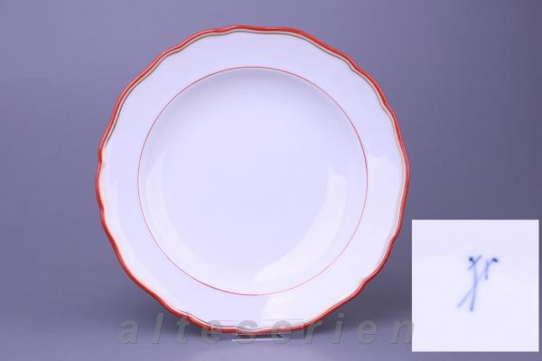 Meissen - Neuer Ausschnitt I.Wahl - Rotrand mit Gold