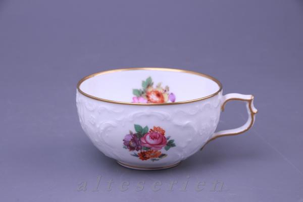 Rosenthal - Sanssouci weiß - Blumenbouquet Goldrand