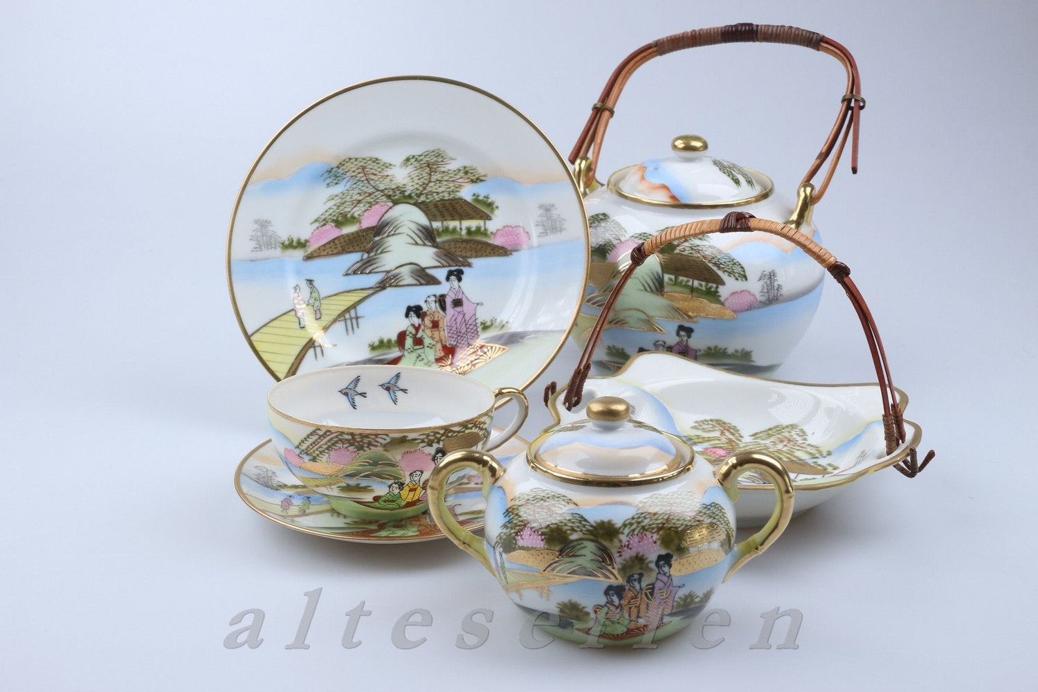 Teeservice Japan/China - Freizeit im Garten