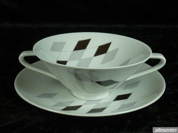 Hutschenreuther - Diadem - schwarze Raute