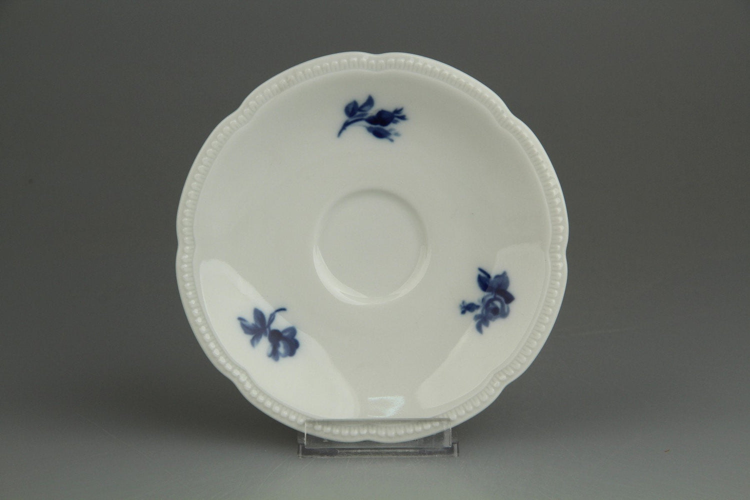 Heinrich - Echt Kobalt Blaue Rose Perlrand