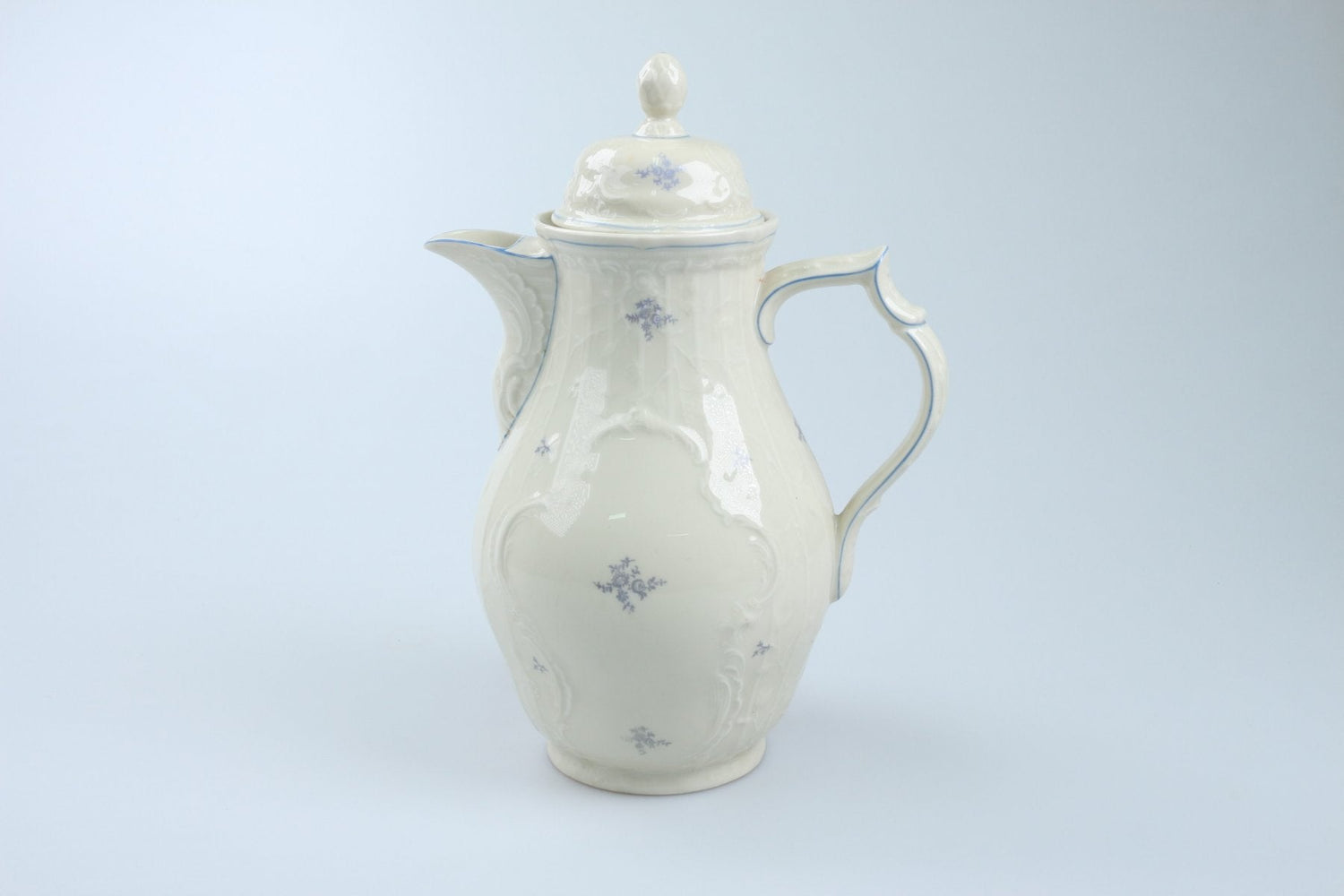 Rosenthal - Sanssouci elfenbeinfarben - Rosendekor blau