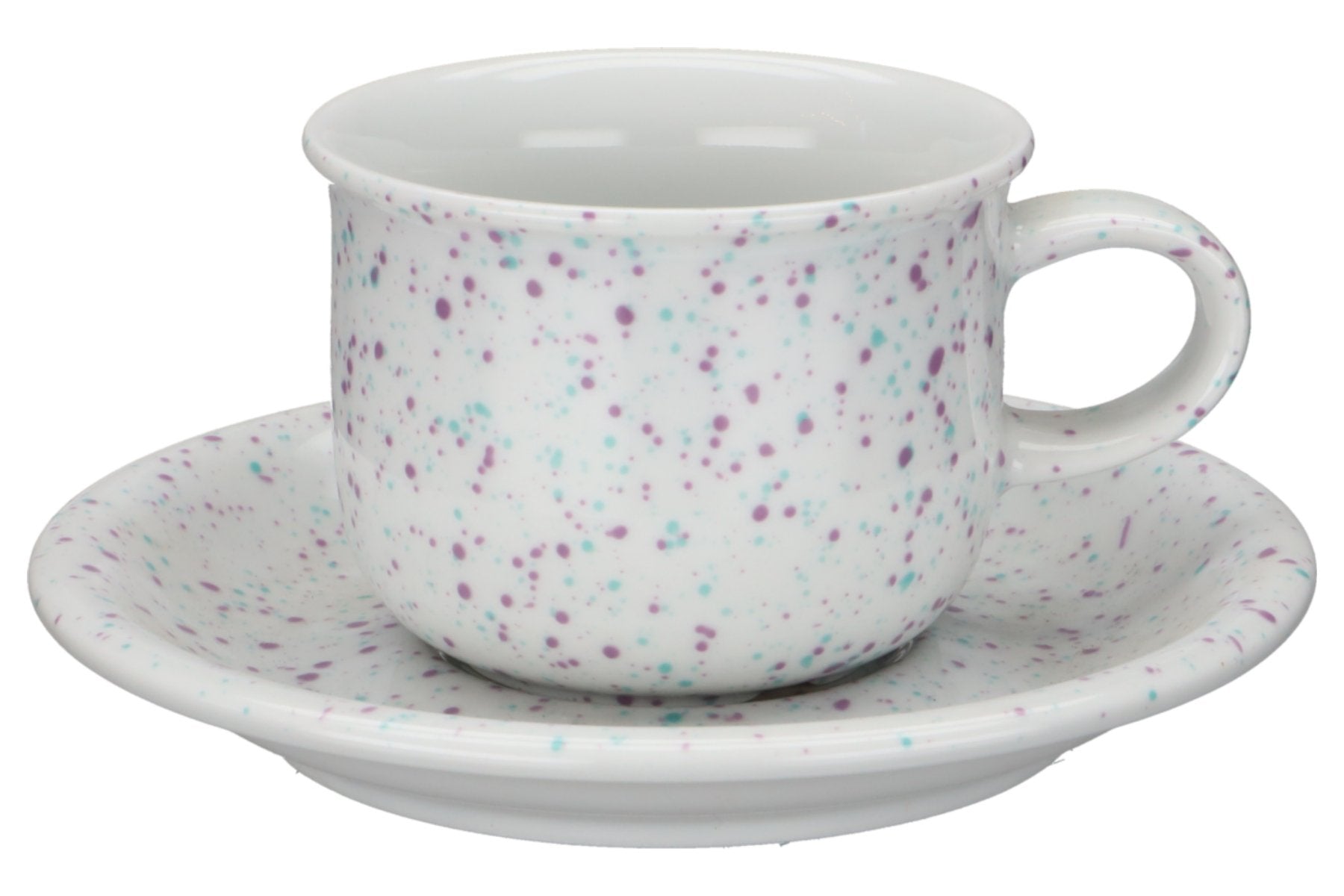 Set De Café Arzberg Daily Colori Burdeos: 3 Piezas De Porcelana Alemana (Taza, Plato Y Platillo)