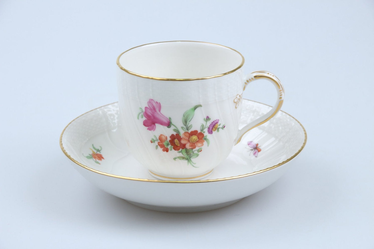 KPM Berlin - Neuosier - Dekor 36 Blumen Insekten mit Goldrand