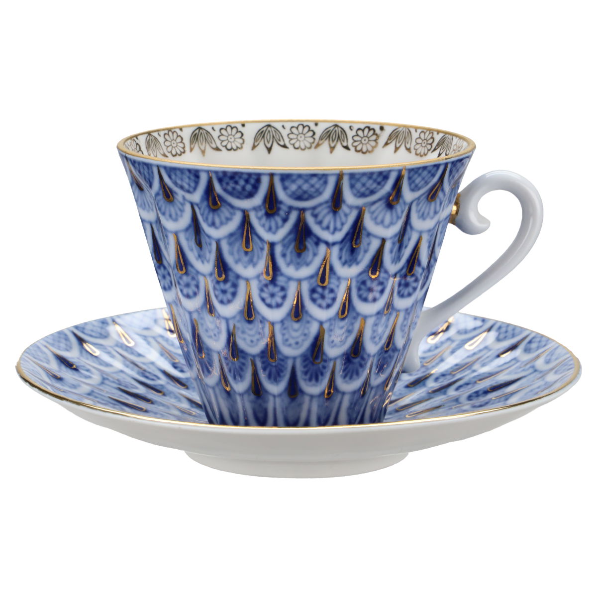 Lomonosov Russia - Kobalt Gold Dekor