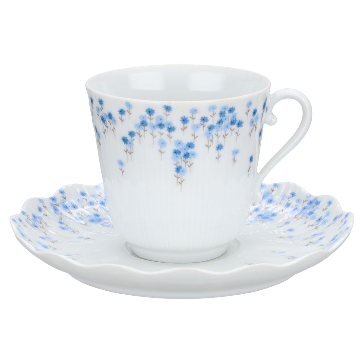 Giraud Limoges - Corail - blaue Streublümchen