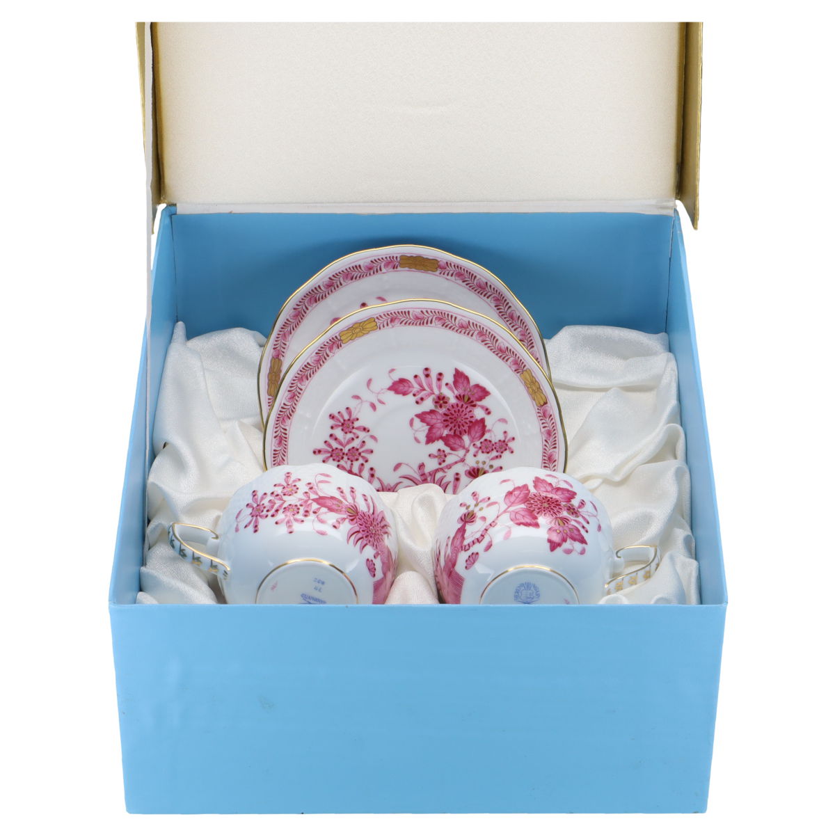 Herend Ungarn - Form Osier - Fleurs des Indes Purpur Basket Purpur