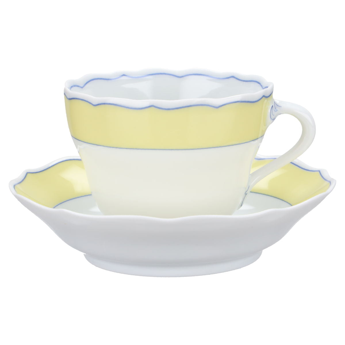 Hutschenreuther - Maria Theresia - Gelb mit Blauer Linie