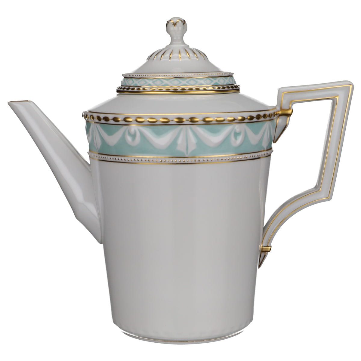 KPM Berlin - Kurland I.Wahl - Dekor 26 Goldrand - grüner Fond