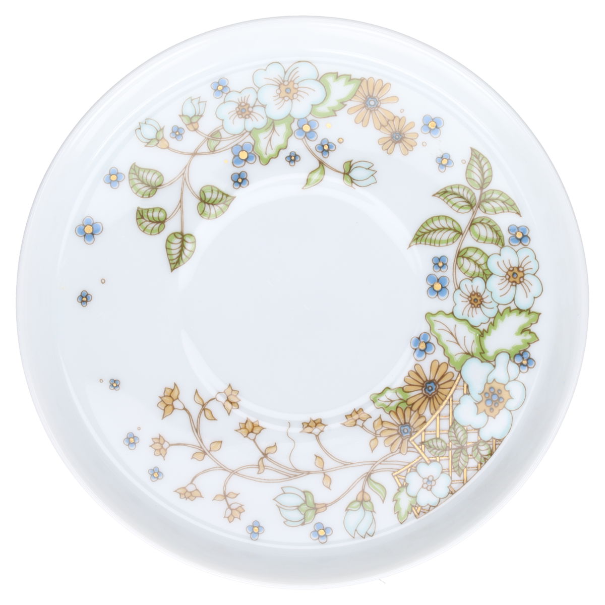 Thomas - Arcta - grünes Blumenmuster