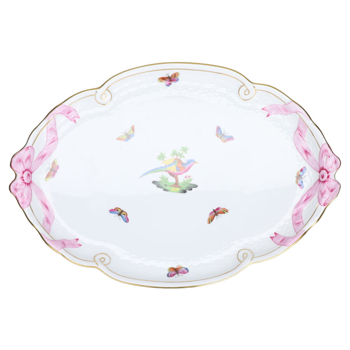 Herend Ungarn - Form Osier - FS Pheasant Bird and Insect