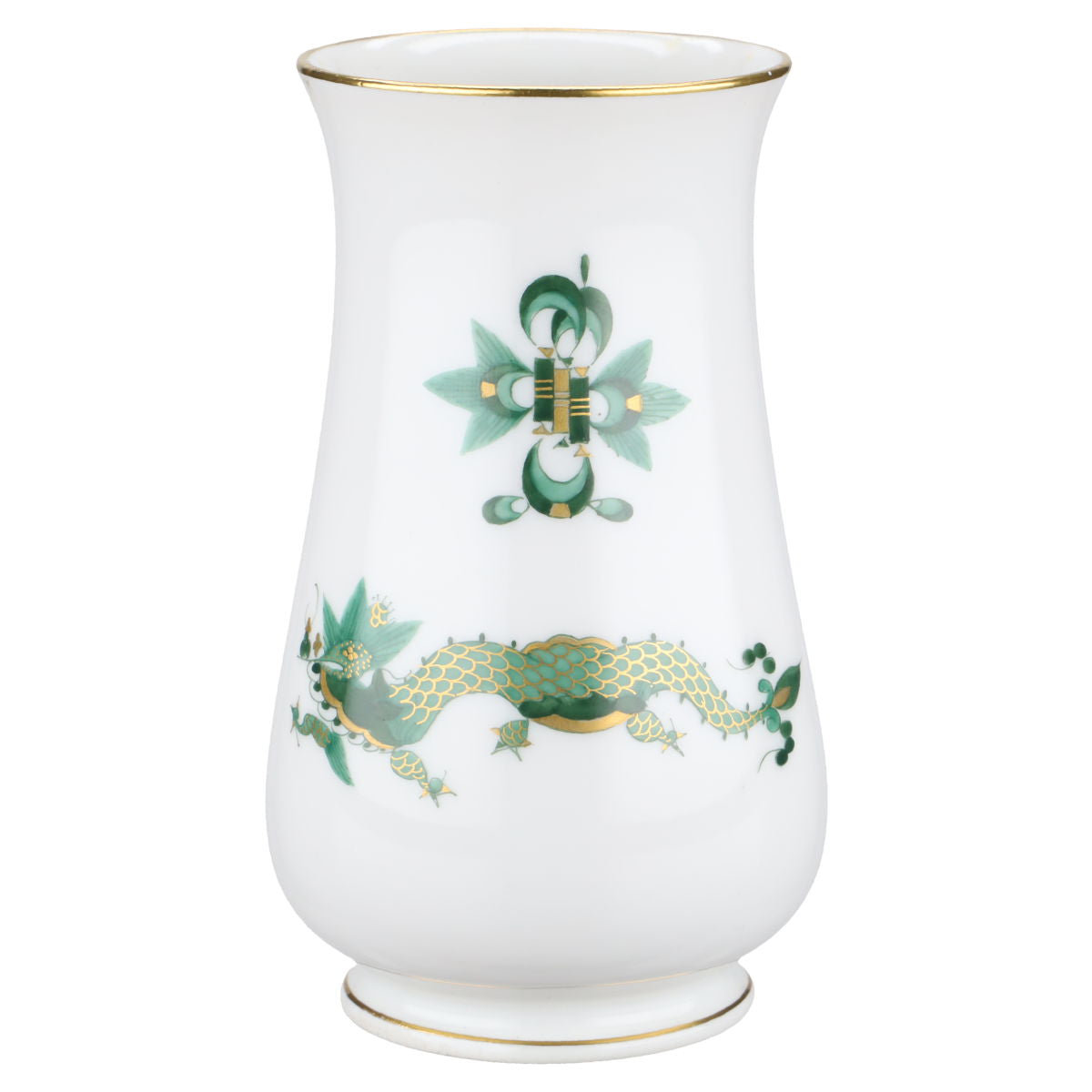 Meissen - Neuer Ausschnitt I.Wahl - Grüner Hofdrache - Gold geschuppt