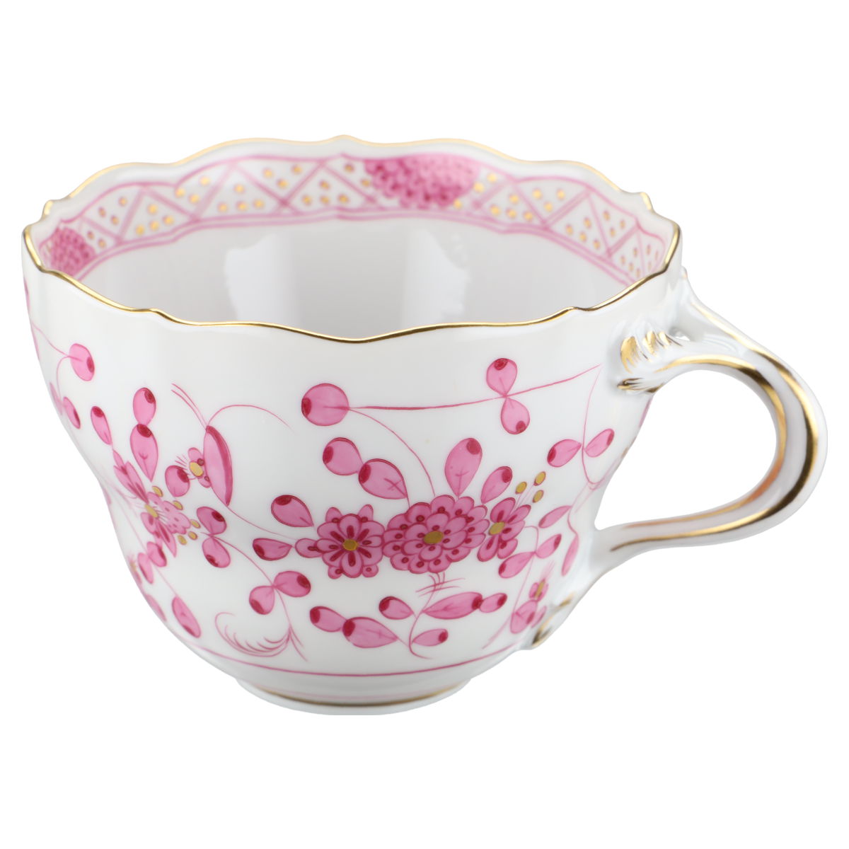 Meissen - Neuer Ausschnitt I.Wahl - Indische Malerei Reich Pupur