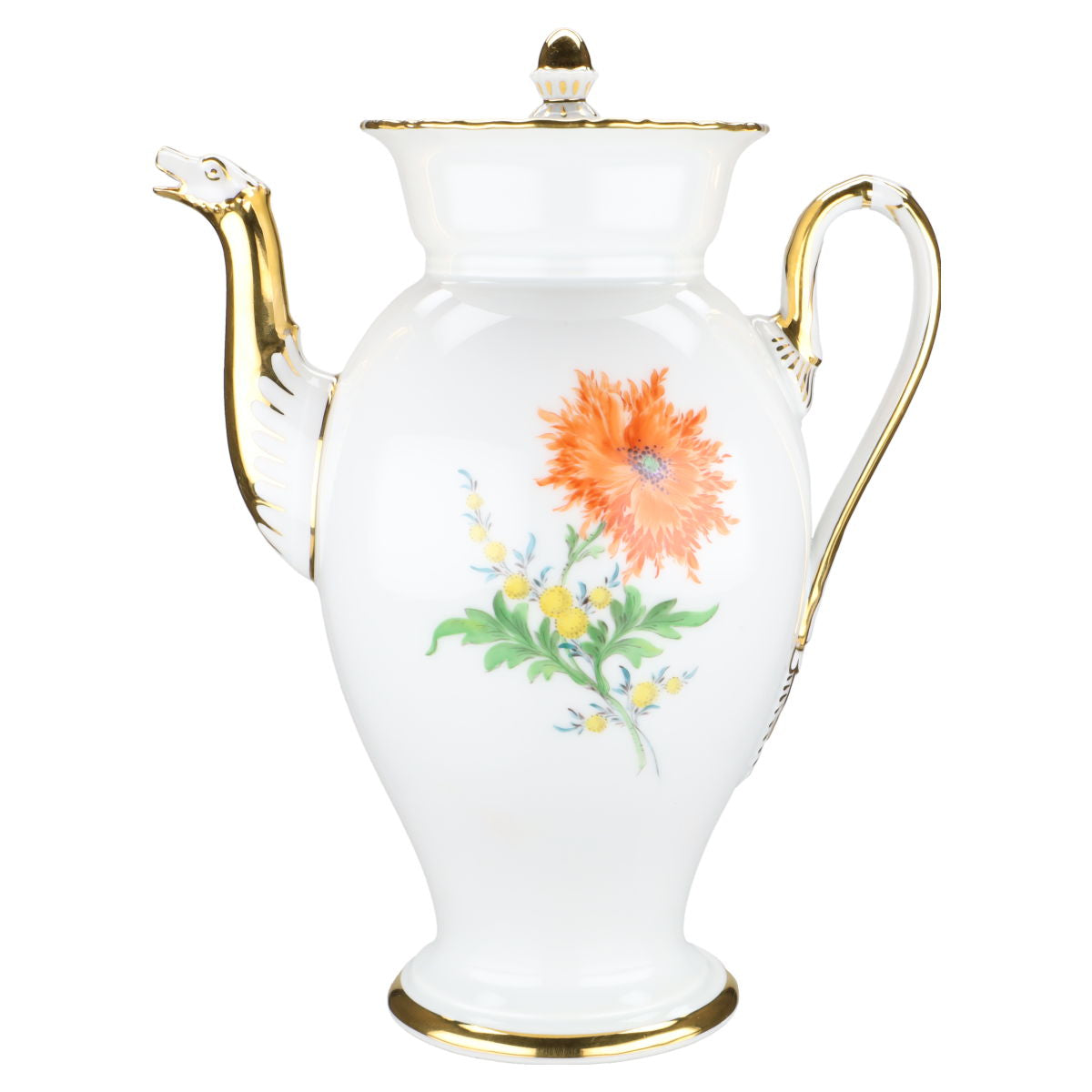 Meissen - Muschelrand - Blumenmotive mit Goldverzierung II.Wahl