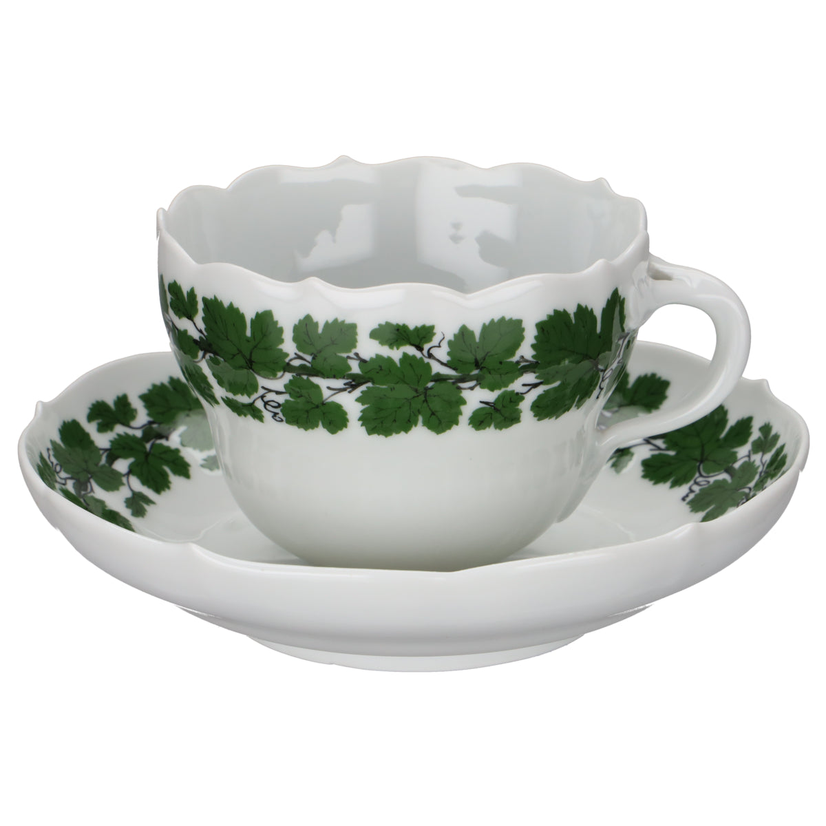 Meissen - Neuer Ausschnitt I.Wahl - Weinlaub Pfeifferzeit