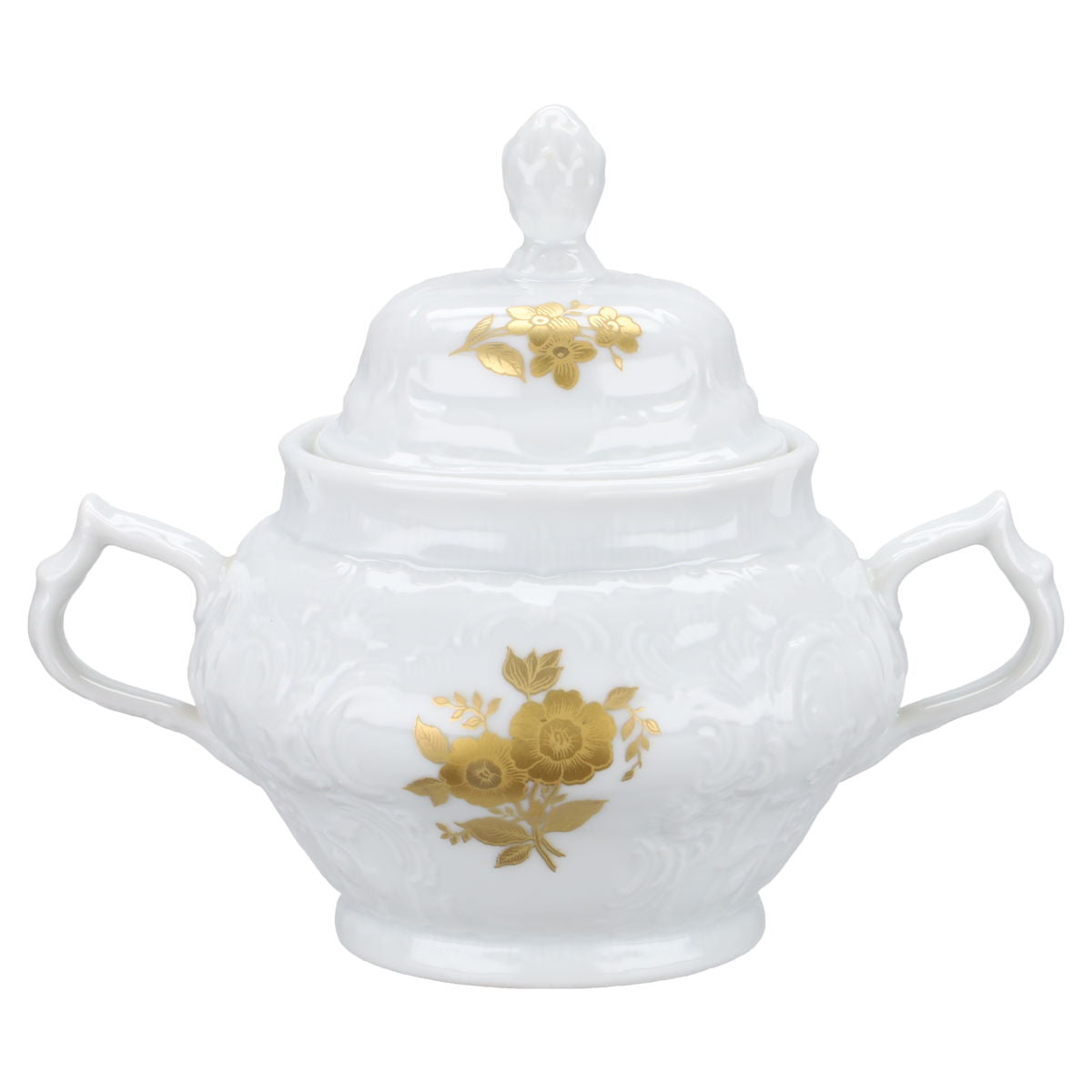 Rosenthal - Sanssouci weiß - Goldrose