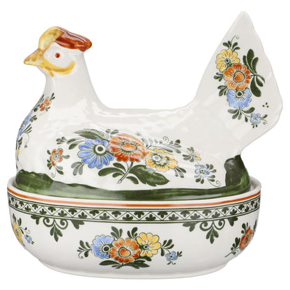 Porzellanhuhn 2 tlg. für Eier