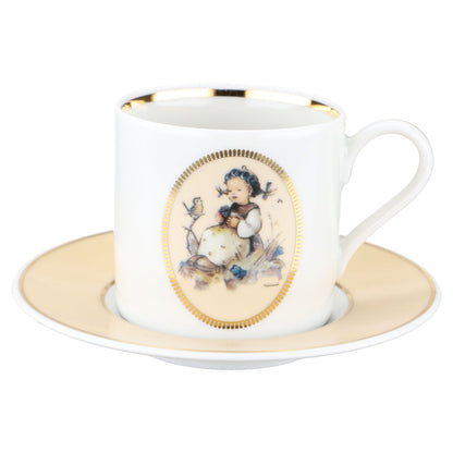 Mokkatasse Espressotasse mit Untere Mädchen mit Enzian