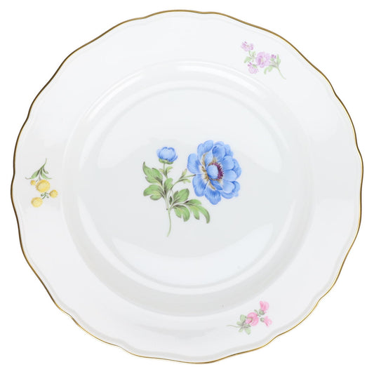 Speiseteller Blaue Blume mitte