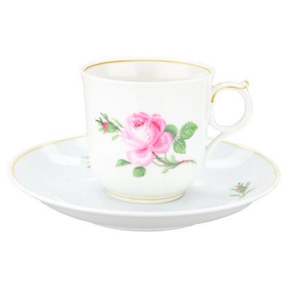 Mokkatasse mit Untere Rote Rose I.Wahl