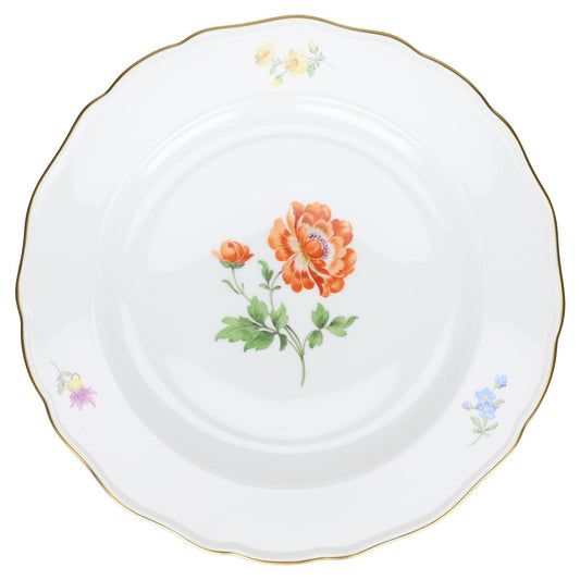 Speiseteller Mohnblume orange mitte