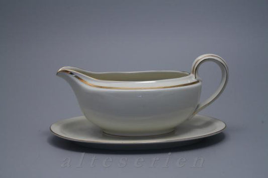 einteilige Sauciere mit Teller