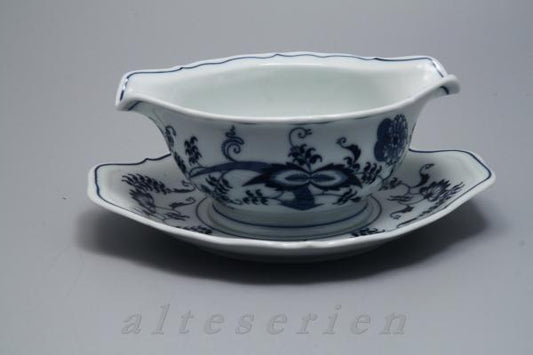 Sauciere mit Teller einteilig