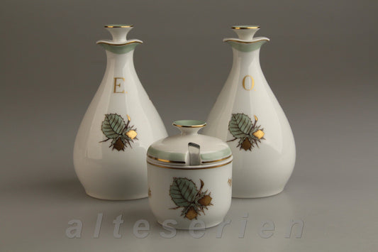 Essig Ölkännchen Senftopf 3-teiliges Set
