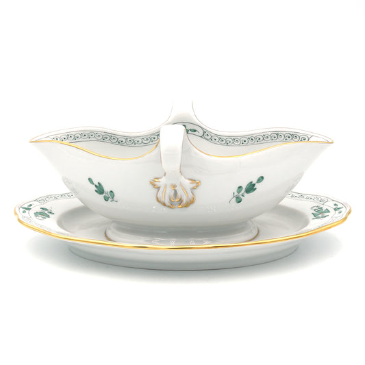 Sauciere mit Teller einteilig