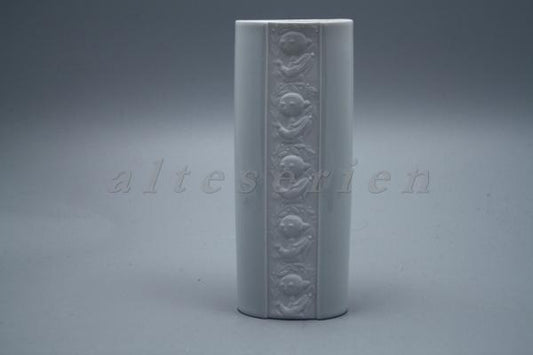 Vase oval Biskuit Reliefdekor