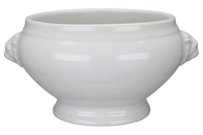 Löwenkopfterrine groß weiß