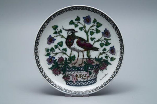 Wandteller 03 März Kiebitz