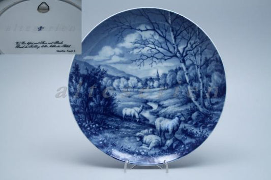 Wandteller: Motiv - Schafsweide