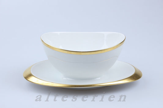 einteilige Sauciere mit Teller