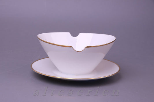 Sauciere mit Teller einteilig