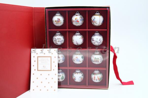 1986-1997 12 Miniatur Weihnachtskugeln Sammel Edition