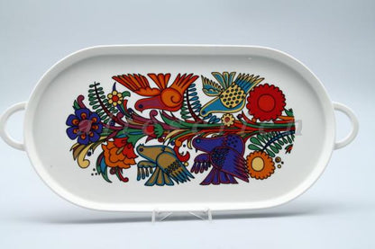 Fleischplatte mini mit Griffen Teildekor