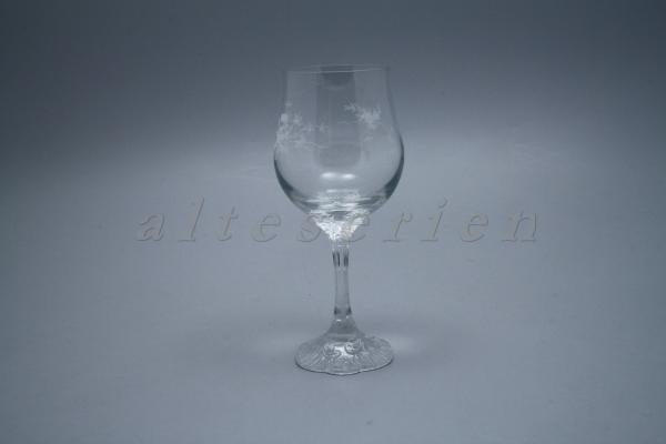 Burgunder Glas D 7 cm H 19,8 cm