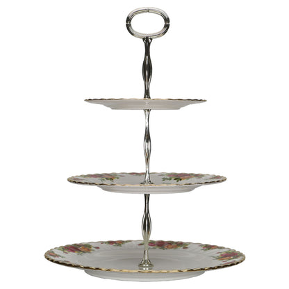 3-stufige Etagere Royal Albert Old Country Roses