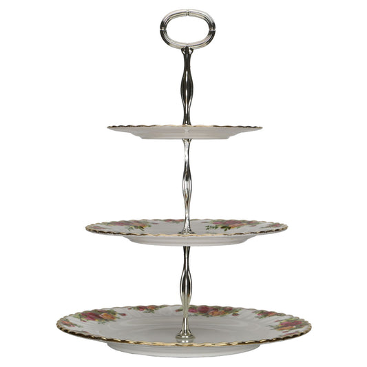 3-stufige Etagere Royal Albert Old Country Roses
