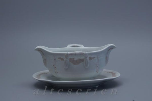 Sauciere mit Teller einteilig