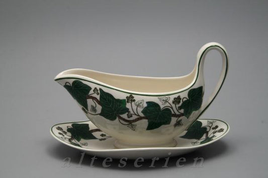 Sauciere mit Teller einteilig