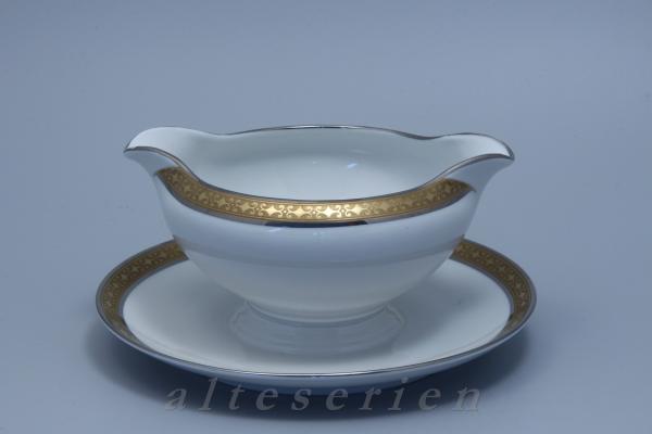 einteilige Sauciere mit Teller