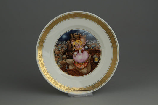 Wandteller The Shepherdess and the Chimney Sweep