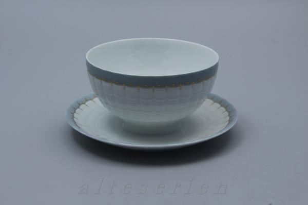 Sauciere mit Teller einteilig