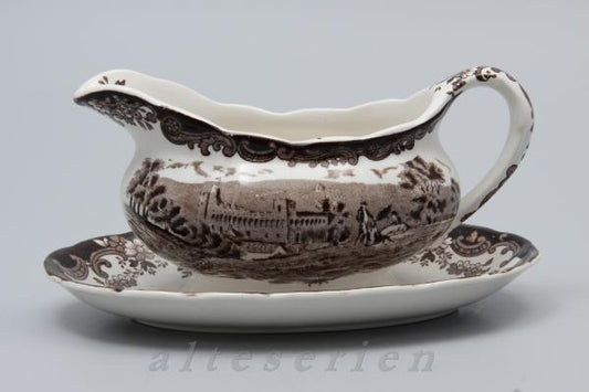 Sauciere mit Teller einteilig