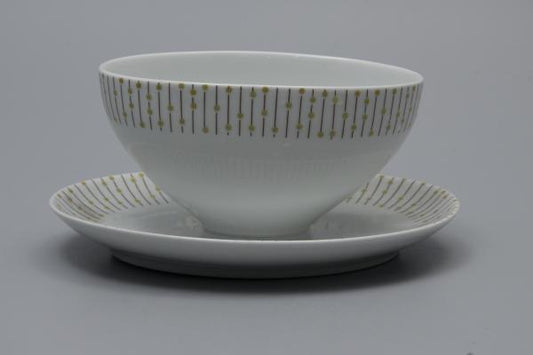 Sauciere mit Teller einteilig